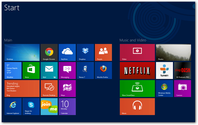 Neli Windows 8 rakenduste rida