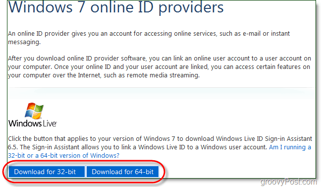 laadige alla Windows 7 reaalajas ID sisselogimisabiline