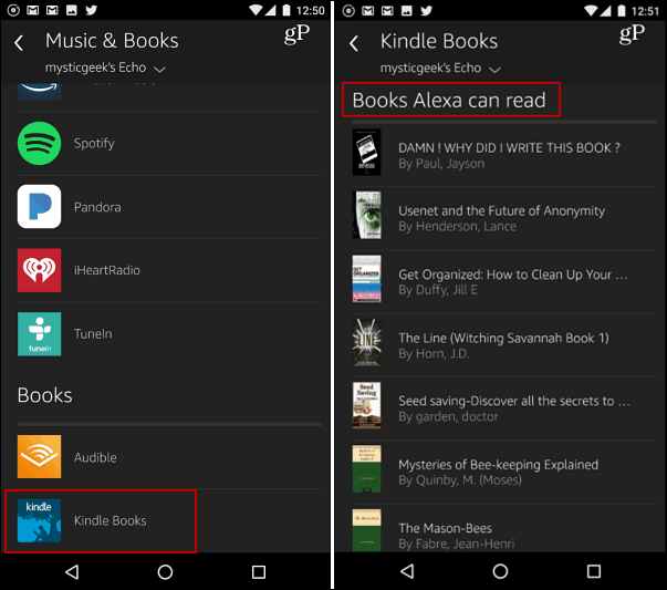 Kuidas leida Kindle e-raamatuid, mida Alexa teile lugeda võib