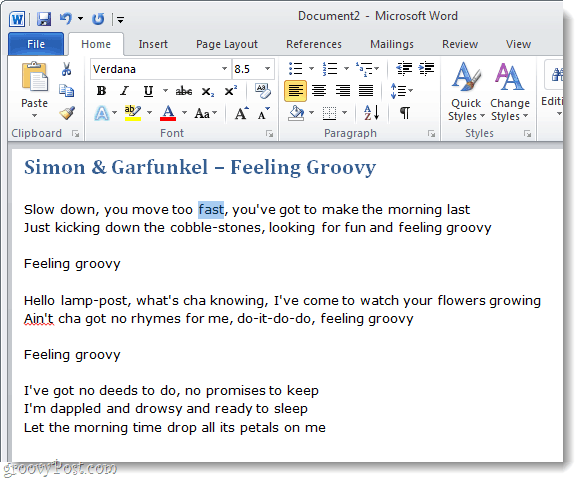 Parandage oma kirjutamist, kasutades Microsoft Wordi sisseehitatud sünonüüme ja tesaurust