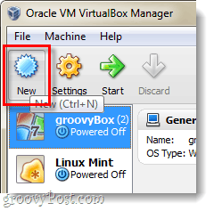 Tehke Virtualboxis uus VM