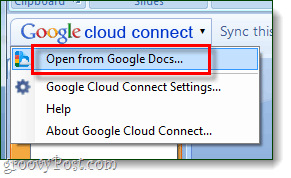 google cloud connect avatud menüü - googledocs blogspot kaudu