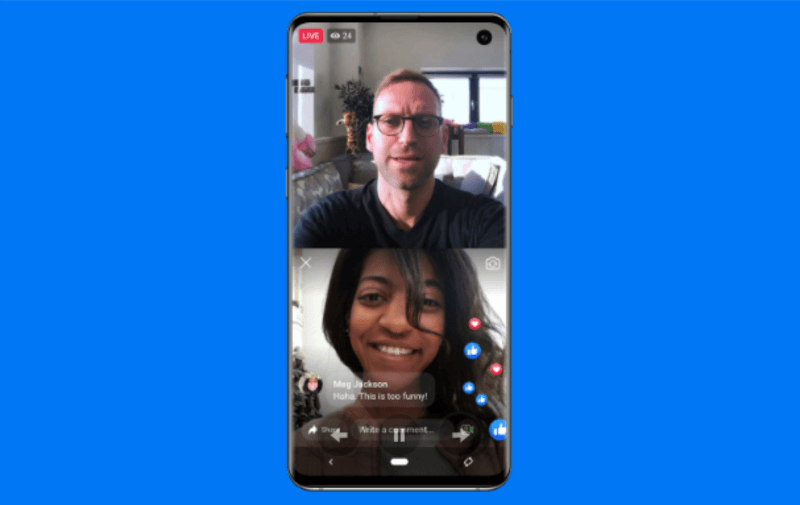 Facebook toob tagasi Live Withi, mis võimaldab lehe administraatoritel või profiili omanikel valida külaline, kellega ta mobiiliedastuse ajal otseülekandes käib.