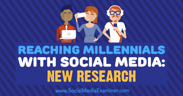 Millenniumideni jõudmine sotsiaalmeedias: Michelle Krasniaki uus uuring sotsiaalmeedia eksamineerija kohta.