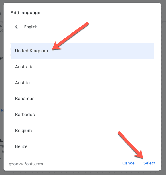 Eelistatud keele valimine Google Drive'is