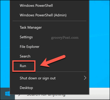 Käivitamine Käivita Windowsi Start lisavõimaluste menüü kaudu