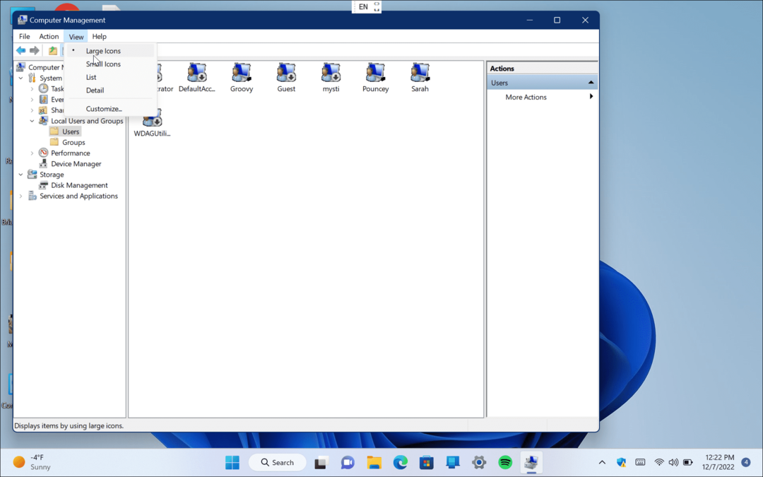 Vaadake kõiki kasutajakontosid opsüsteemis Windows 11