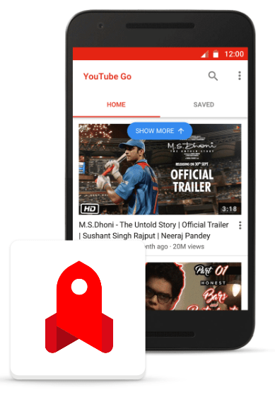 Google loob uue andmete salvestamise rakenduse nimega YouTube Go