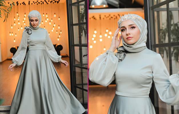 Kõige stiilsemad hennaõhtute õhtukleidid! Hijabi õhtukleit 2020