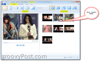 Microsoft Windows Live Movie Maker - kuidas teha kodufilme Jacksonist