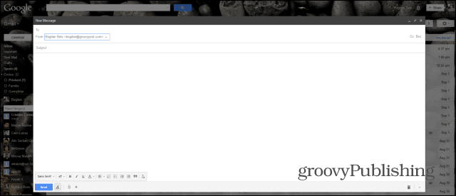Rakendatud on uus Gmaili kirjutamise täisekraan