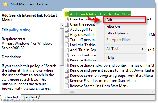 Internetist otsimine Windows 7 menüü Start kaudu [Kuidas]