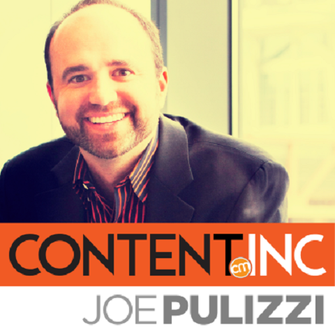 Content Inc. jaoks kasutab Joe Pulizzi oma taskuhäälingusaadete ja eelseisva raamatu jaoks uuesti kasutatavat sisu.