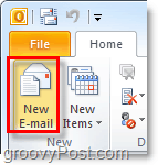 Koostage Outlook 2010-s uus e-kiri