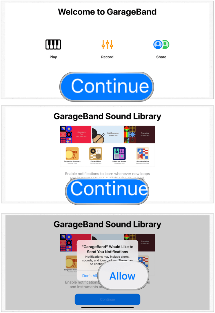 GarageBandi installimine iPhone'i