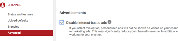 YouTube'i reklaamikampaania seadistamine, samm 36, et takistada teie kanalil konkurentide konkreetset videopaigutust