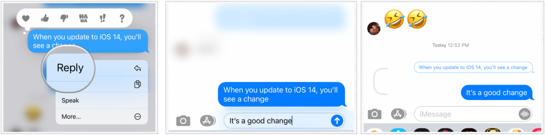 iOS 14 tekstisisesed sõnumid