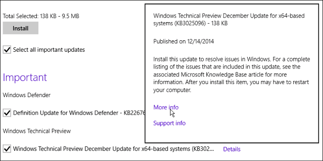 KB3025096 Windowsi värskendus