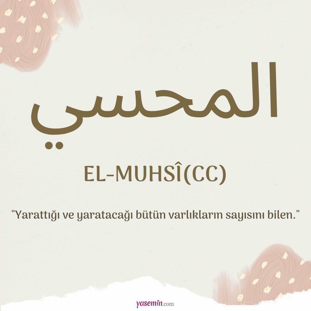 Mida tähendab al-Muhsi (cc)?