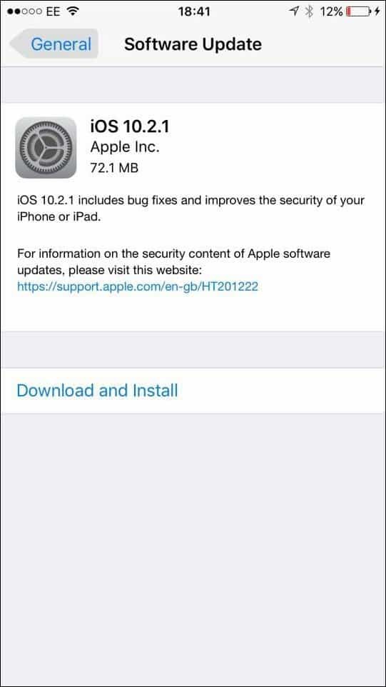 Apple iOS 10.2.1 - kas peaksite uuemale versioonile üle minema ja mida see sisaldab?
