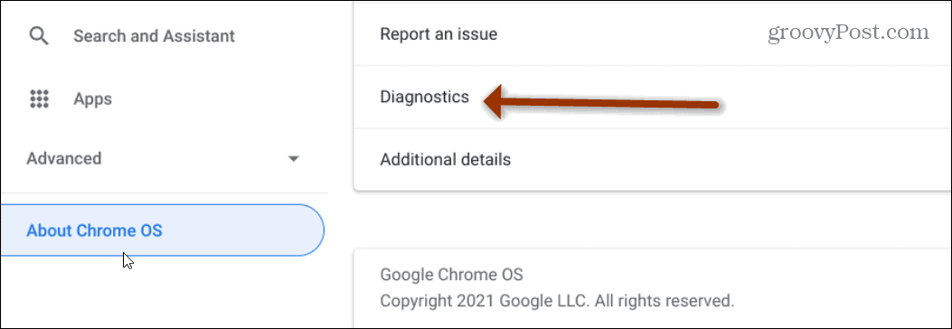 Chromebooki diagnostika