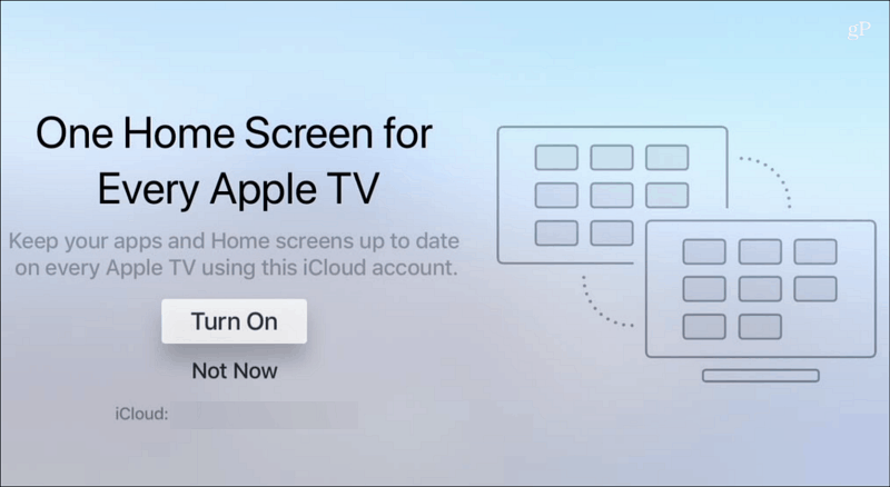 Üks avaekraan igal Apple TV-l