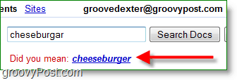 ärge kunagi kunagi juustuburgerit valesti kirjutage! google docs sisaldab õigekirja soovitusi 