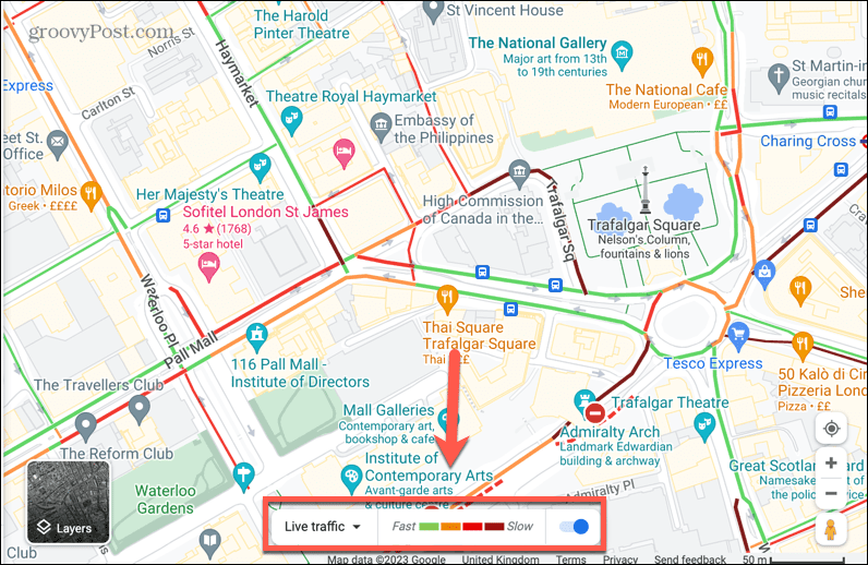 google mapsi reaalajas liiklusriba