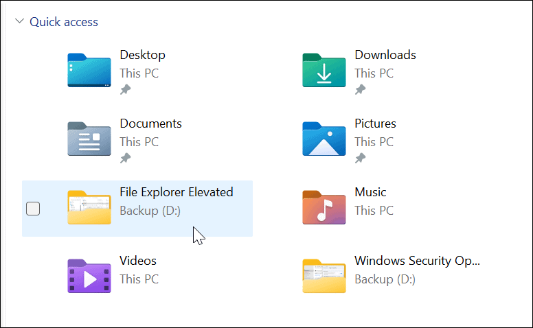 käivitage administraatorina Windows 11 failiuurija