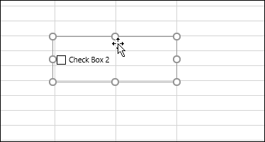 Exceli tabelisse sisestatud märkeruut