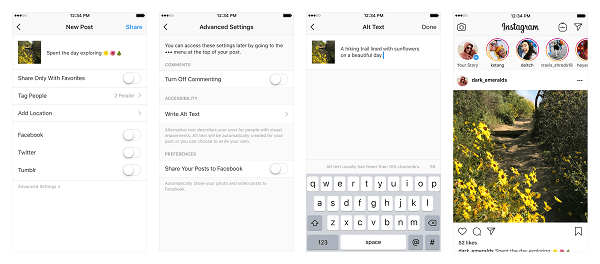 Instagram lisab kaks uut hõlbustusfunktsiooni, mis aitavad nägemispuudega kasutajatel platvormil jagatud fotodele ja videotele juurde pääseda.
