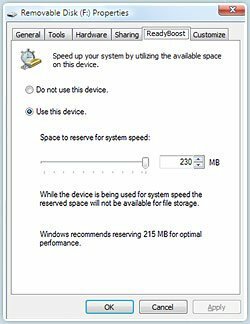 Kuidas muuta Windows 7 ja Vista jõudlust ReadyBoosti abil