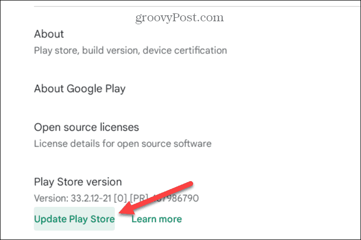 Google Play ei tööta Chromebookis