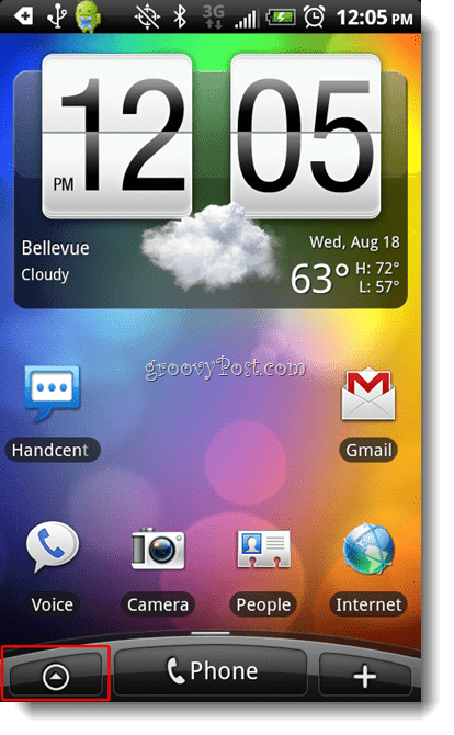 Android-ekraan