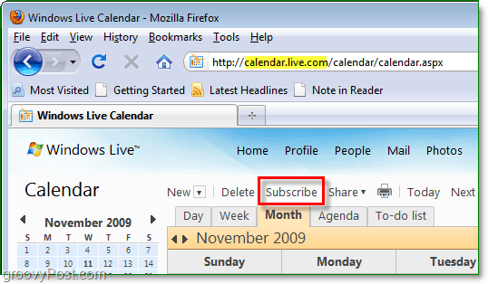 tellige Windows Live'i kalendris google või mõni muu kalender