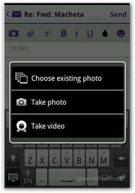 Yahoo Mail Android lisada fotovideo