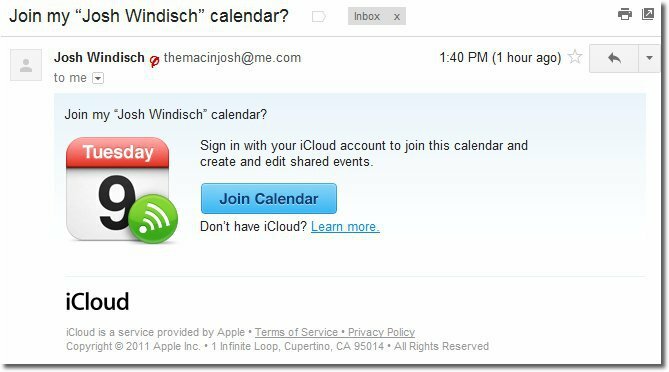 Apple iCloud: jagage avalikke ja privaatseid kalendreid
