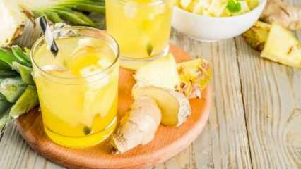 Kuidas teha tursevastast limonaadi? Detox retsept tursete leevendamiseks ananassiga! Leevendav detox retsept