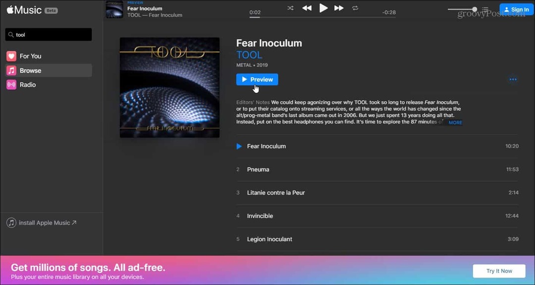 Apple käivitab oma Apple Music teenuse veebiversiooni