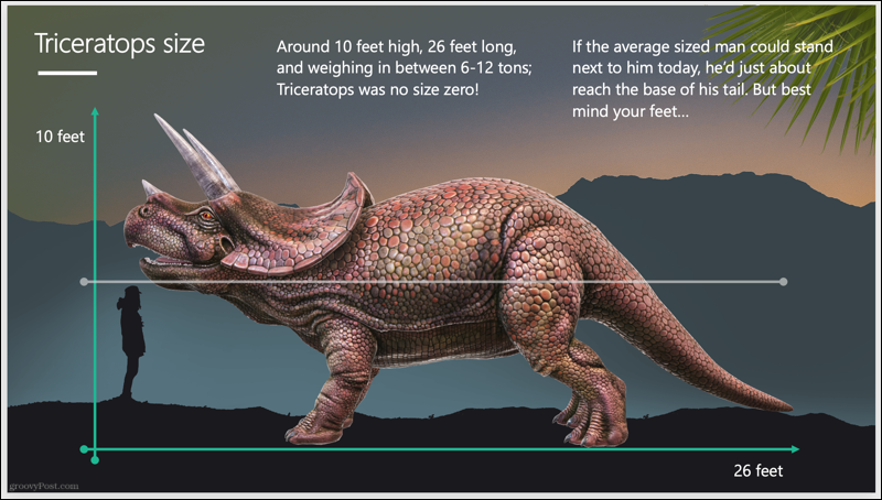 Triceratopsi slaidiseanss