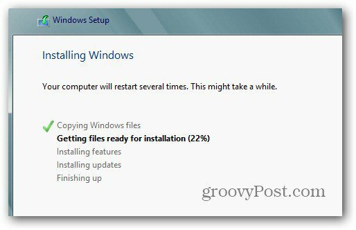 Windows 8 installimine