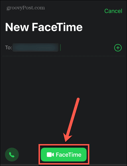 facetime nupp iphone