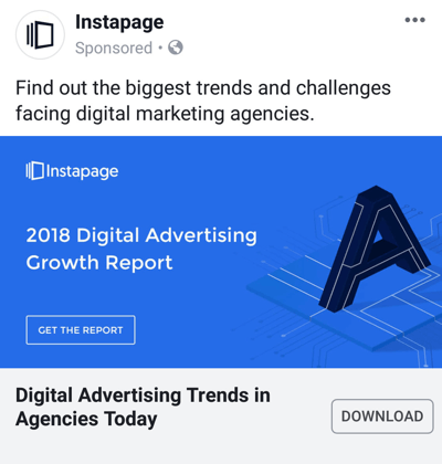 Facebooki reklaamitehnikad, mis annavad tulemusi, näiteks Instapage, pakkudes juhtumianalüüsi