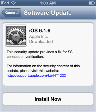 iOS 6 värskendus