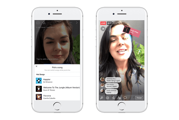 Facebook testib uut funktsiooni Lip Sync Live, mis on loodud selleks, et kasutajad saaksid valida populaarse loo ja teeskleda, et laulate seda Facebooki otseülekandes.