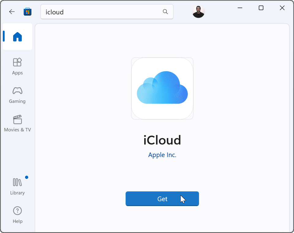 Ühendage Apple iCloud rakendusega Windows 11 Photos