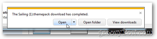 Windows 7 tasuta teema avatud install