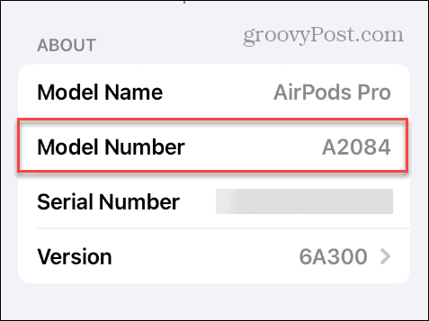 Tuvastage oma AirPodide mudel ja põlvkond