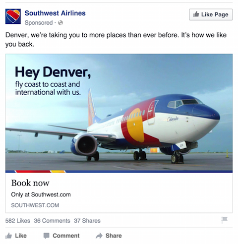 edela lennufirmade facebooki reklaam