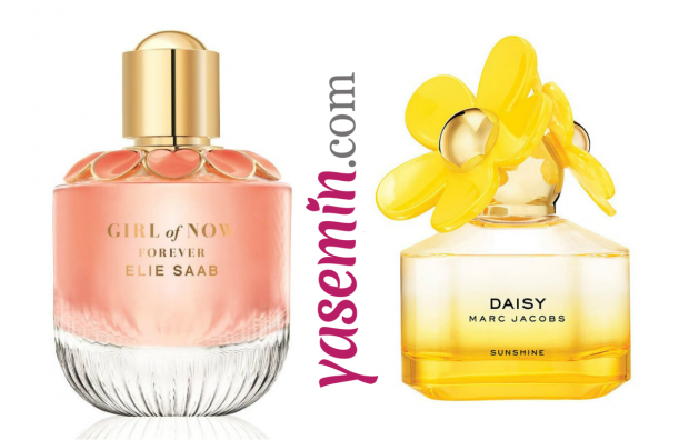 Marc Jacobsi lõhnad Daisy Sunshine ja Elie Saab Girl Of Now Forever